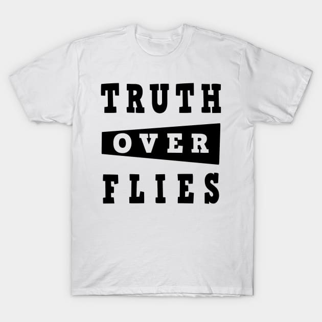 truth over flies, kamala pence debate T-Shirt by artspot